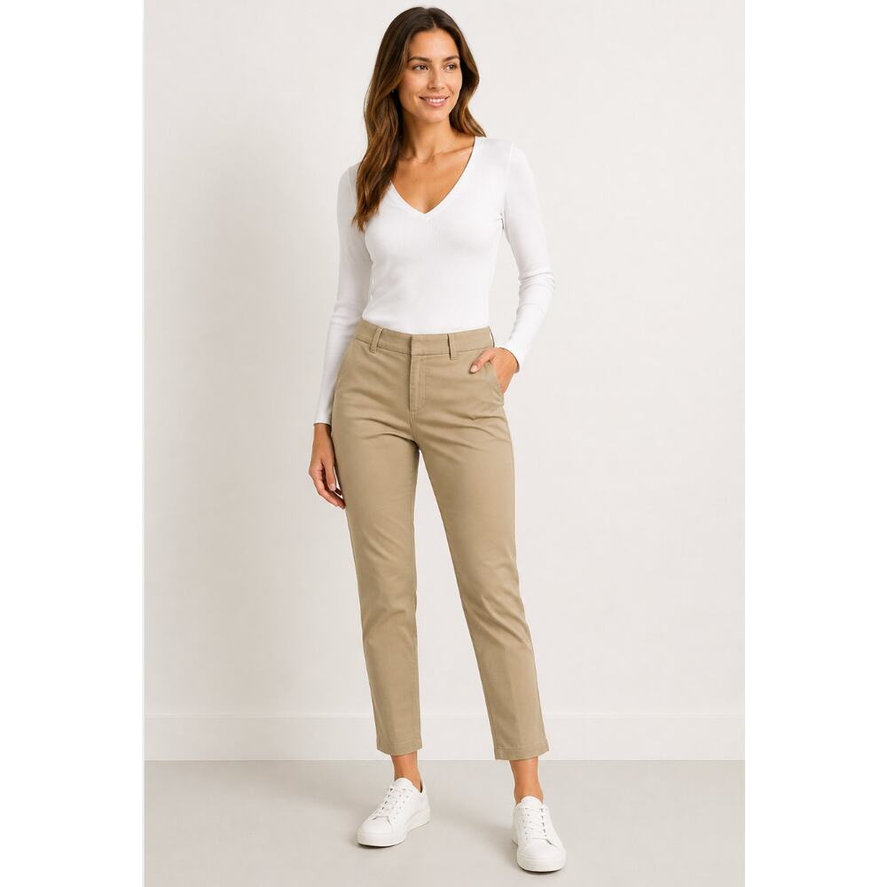 Old Navy Pixie Pants Women’s Size 4 Tan Khaki Chino Workwear Office